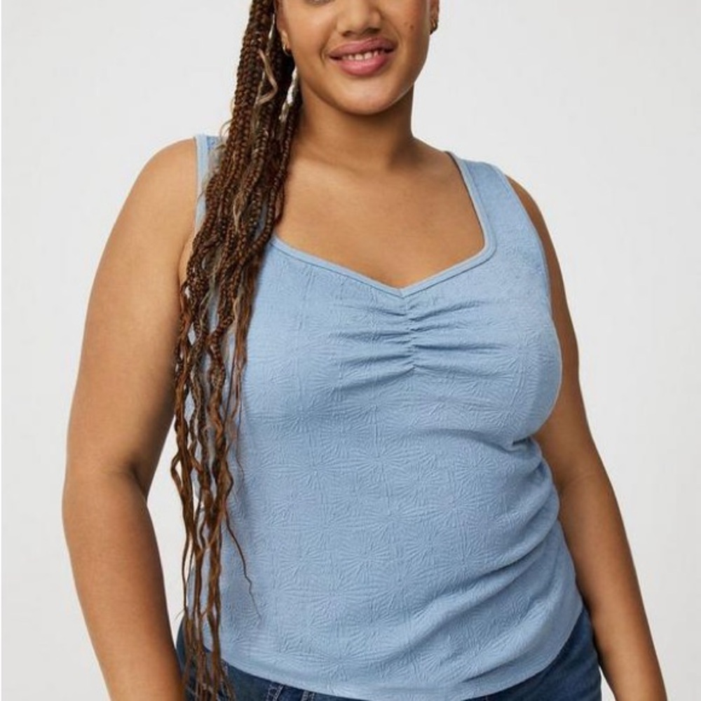 Torrid Jacquard Textured Sweetheart Tank